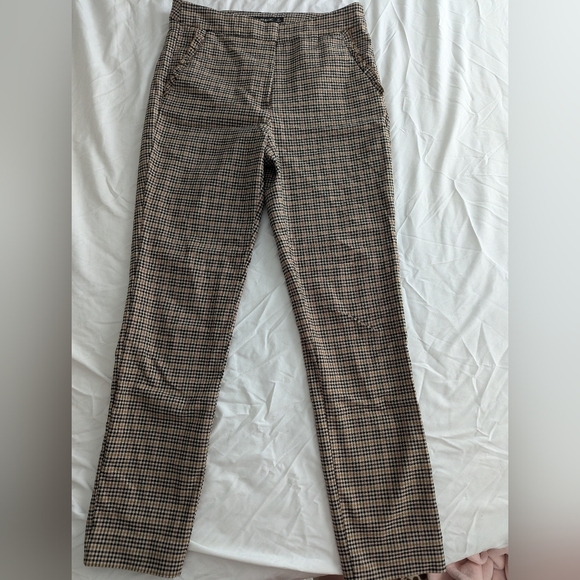 Zara Plaid Pants - Picture 1 of 3